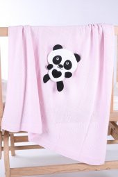 Babyhola Kız Erkek Bebek Triko Battaniye Kutulu Hediyelik Sevimli Hayvanlar 3 Boyutlu Panda Figürü 2001 - 2