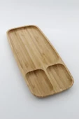 Bambu Bölmeli Sunum Tabağı 38x16x2 Cm thumbnail 1