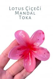 LOTUS MANDAL SAÇ TOKASI AKRİLİK PARLAK (lFUŞYA) - 4