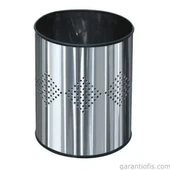 Garanti Metal 1401 Dekoratif Paslanmaz Metal Çöp Kovası (13 Lt) - 1