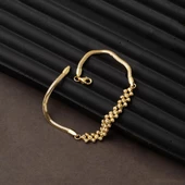 14 Ayar Balık Sırtı Dorika Altın Bileklik thumbnail 3