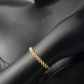 14 Ayar Balık Sırtı Dorika Altın Bileklik thumbnail 4