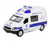BİRLİK İŞIKLI SESLİ METAL 1/36 ÇEKBIRAK EKİP OTOSU  POLİS OYUNCAK - 2