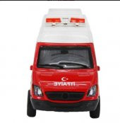 BİRLİK METAL ÇEK BIRAK SESLİ IŞIKLI 1/36 OYUNCAK İTFAİYE - 1