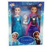 DZC KUZENLER AVM ALSA ANNA FROZEN DİSNEY KARLAR ÜLKESİ  3 LÜ SET 25 cm OYUNCAK BEBEK - 1