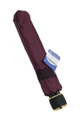 DZC KUZENLER AVM Marlux Bordo Rüzgara Dayanıklı Dantelli Fiber Gövdeli Manuel Kadın Şemsiye - 3