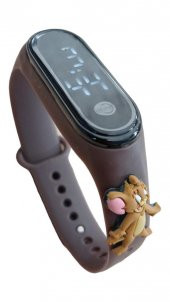 tom ve jerry Led Dokunmatik Ekranlı Dijital Çocuk Ve Genç Kol Saati kahve (AKILLI DEĞİLLER) - 3