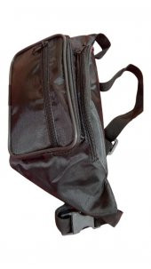 Siyah KALIN KUMAŞ Freebag Bel Çantası UNISEX omuz çapraz - 5