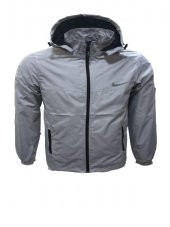 Nike N00630 Çocuk Erkek Run Kapüşonlu Yağmurluk - Gri - ST00630-Gri-9-10 YAŞ - 1