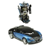 Transformers Robota Dönüşen PİLLİ araba Işıklı Sesli Bugatti 25 CM thumbnail 1