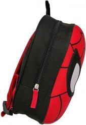 kreş & Anaokulu Çocuk Sırt okul Çantası örümcek kafa 3-6 Yaş 5d Kabartmalı 33CM kırmızı - 3