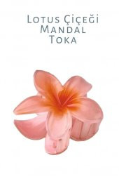 LOTUS MANDAL SAÇ TOKASI AKRİLİK PARLAK (SOMON) - 3