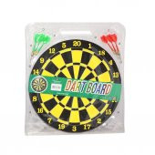 DZC KUZENLER AVM ÇİFT YÖNLÜ İĞNELİ DART TAHTASI 6 OK SPOR AKTİVİTE OYUNCAK 23 CM - 4