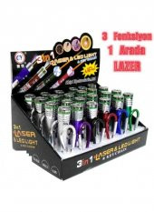 3 Fonksiyonlu Kırmızı Led Lazer – Beyaz Işıldak Anahtarlık KEDİ OYUNCAĞI - 5