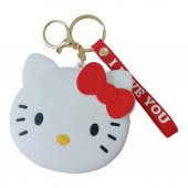 DZC KUZENLER AVM HELLO CITY PARA CÜZDANI ÇOCUK ÇANTA ANAHTARLIK LI fermuarlı SİLİKON BEYAZ thumbnail 1