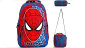 DZC KUZENLER AVM SPDERMAN İLK OKUL ÇANTA DAYANIKLI ORTOPEDİK ÖĞRENCİ ÇOCUK SIRT ÇANTASI ÖRÜMCEK LACİ - 1