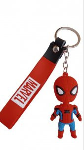 DZC KUZENLER AVM SPDERMAN ÖRÜMCEK Karikatür Anime Figür PVC Bebek Anahtarlık  ÇANTA Süsü - 2