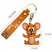 DZC KUZENLER AVM Tom ve Jerry Karikatür Anime Figür PVC Bebek Anahtarlık Çanta Anahtarlık Süsü - 1