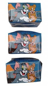 DZC KUZENLER AVM Tom Ve Jerry  BOZUK PARA CÜZDANI 3 LÜ SET ÇOCUK çanta fermuarlı - 2