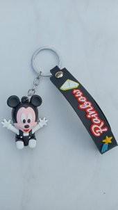 DZC KUZENLER AVM mıkı Karikatür Anime Figür PVC Bebek Anahtarlık Çanta Anahtarlık Süsü - 1