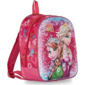 kreş & Anaokulu Çocuk Sırt okul Çantası elsa frozen (2 li) 3-6 Yaş 5d Kabartmalı 33CM kırmızı - 2