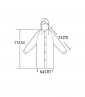 DZC KUZENLER AVM Kadın Erkek Yağmurluk Kapüşonlu Çıtçıtlı Eva Yağmurluk RÜZGARLIK - 5