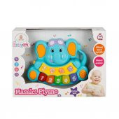 Masalcı Babycim Eğitici Sesli Işıklı Fil Piyano Masalcı oyuncak - 3
