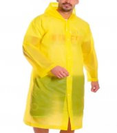 DZC KUZENLER AVM KadıN erkek Yağmurluk Kapüşonlu Çıtçıtlı Eva Yağmurluk RÜZGARLIK sarı - 2