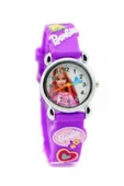 BARBİE SLİKON KORDON SAAT KIZ ÇOCUK SAATİ MOR - 2