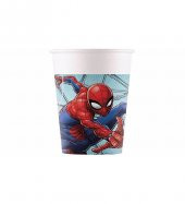 DZC KUZENLER AVM Spiderman Bardak 8 ADET PLASTİK KARTON BARDAK OYUN EĞLENCE PARTİ MALZEMELERİ OYUNCAK - 1