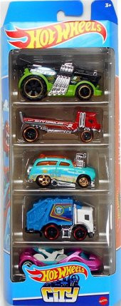 DZC KUZENLER AVM HOTWHEELS 5 Lİ METAL ARABA ORJİNAL SET DEMİR ARABALAR OYUNCAK - 1