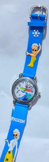 DZC KUZENLER AVM FROZEN ÇOCUK KOL SAATİ KABARTMALI FİGÜRLÜ SAAT - 2