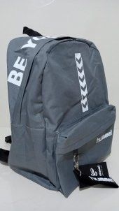 DZC KUZENLER AVM HUMMEL BEZ SIRT ÇANTASI UNISEX GÜNLÜK BÜYÜK BOY OKUL ÇANTA - 3