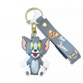 DZC KUZENLER AVM Tom ve Jerry Karikatür Anime Figür PVC Bebek Anahtarlık Çanta Anahtarlık Süsü - 1