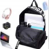 DZC KUZENLER AVM BEZ SIRT ÇANTASI UNISEX GÜNLÜK BÜYÜK BOY OKUL ÇANTA thumbnail 1