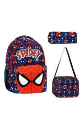 DZC KUZENLER AVM İLK OKUL SPIDERMAN ÇOCUK SIRT SIRT ÇANTASI 3LÜ TAKIM SET DAYANIKLI SU GEÇİRMEZ - 1