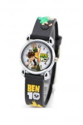 DZC KUZENLER AVM BEN 10 DESENLİ SAAT ÇOCUK KOL SAATİ SİLİKON KORDON ANALOG - 6