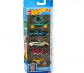 DZC KUZENLER AVM HOTWHEELS 5 Lİ METAL ARABALAR DEMİR ERKEK OYUNCAK ARAÇ SET - 1