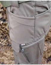 Metam Kışlık Pantolon Taktik Outdoor Softshell Haki - 2
