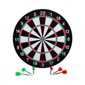 DZC KUZENLER AVM İĞNELİ ÇİFT TARAFLI DART TAHTASI BÜUÜK BOY 37 CM 6 OK SPOR AKTİVİTE OYUNCAK - 1