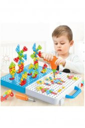 DZC KUZENLER AVM 3d Eğitici Matkap Hayvanlar Ve Geometrik Şekiller Seti 340 Parça - 4
