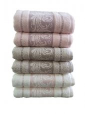 Nurpak 223 Çoşku 2li Bamboo El Yüz Havlusu Seti 50*90 Cm St01524 - Bej - 50*90 CM - 2