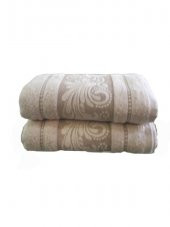 Nurpak 223 Çoşku 2li Bamboo El Yüz Havlusu Seti 50*90 Cm St01524 - Bej - 50*90 CM - 1