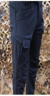 Metam Kışlık Pantolon Taktik Outdoor Softshell Siyah - 2