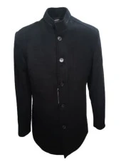 Witwork Erkek Clasic Kaşe Kaban 178 - 178 - Siyah - 54 - 1