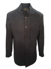 Witwork Erkek Clasic Kaşe Kaban 178 - 178 - Kahverengi - 54 - 1