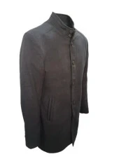 Witwork Erkek Clasic Kaşe Kaban 178 - 178 - Kahverengi - 56 - 2