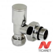 KAS 1/2" Krom Köşe Radyatör/Havlupan Vana 16X2 Px-B - 2