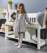 Babyhola Kız Bebek Çocuk Astarlı Ekose Kaban Kışlık 13466 - 1