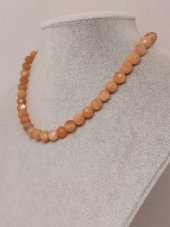 Güneş Taşı Faset Kesim Kolye 8mm (Sabit Klipsli) (42530) - 1